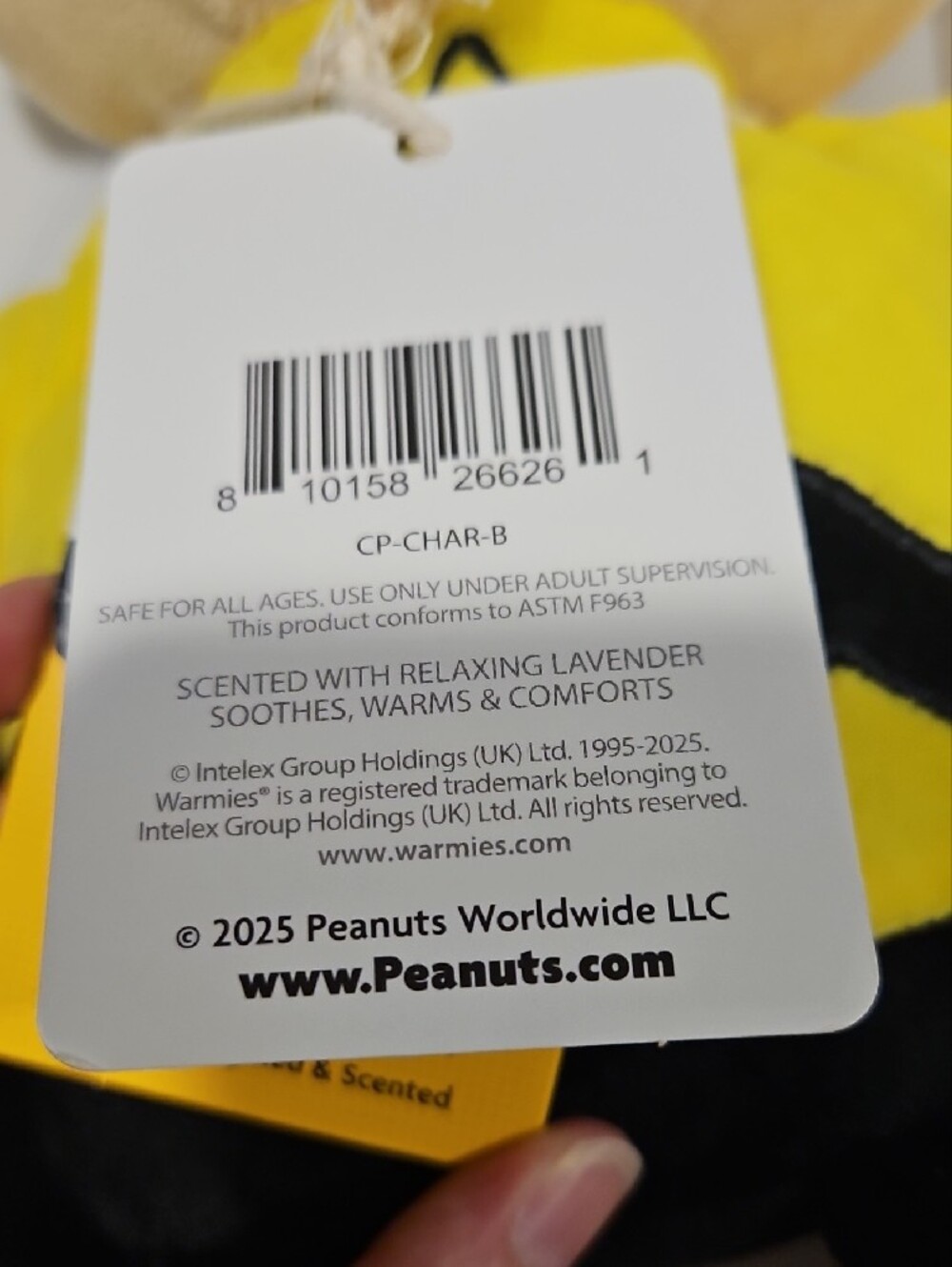 Charlie Brown Warmies - Picture 5 of 5